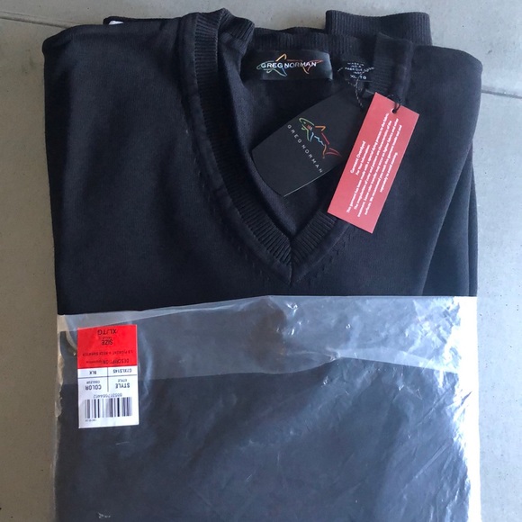 GREG NORMAN NWT v-neck sweater men’s XL/Tall - Picture 7 of 8